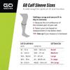 GO SLEEVES Kinesiology Calf Compression Sleeve Men, Targeted Support for shin splints, Muscle Fatigue, Soreness, Calf Muscle view 4