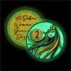 2 Year Sobriety Coin | A Sober Woman Triplate AA Chip | Glow in The Dark Anniversary Token Recovery Gift for Women view 2