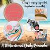 2 Year Sobriety Coin | A Sober Woman Triplate AA Chip | Glow in The Dark Anniversary Token Recovery Gift for Women view 4