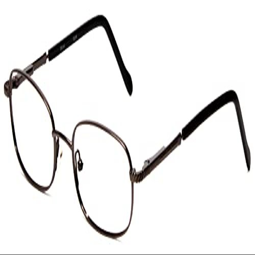 Reptile Skink Designer Reading Glasses in Gunmetal ; +0.00 (DEMO LENS)