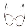 Reptile Skink Designer Reading Glasses in Gunmetal ; +0.00 (DEMO LENS) view 3