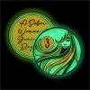 3 Year Sobriety Coin | A Sober Woman Triplate AA Chip | Glow in The Dark Anniversary Token Recovery Gift for Women view 2
