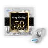 12ct 50th Birthday Party Favors for Guests JUST CANDY favor cubes with Kisses Chocolate (6 Count) Candy Favor view 2