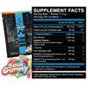 eFlow Nutrition ENRAGE Black Sour Gummy Preworkout Sample Packs - Travel Packs - High Stim Energy, Pump, Strength, Endurance, Focus, Nootropic Formula - Sour Gummy Flavor (6 Packs) view 2