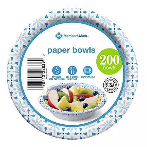 Member Mark Soup/Salad Paper Bowls (12 Oz., 200 CT)