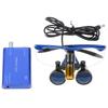 5W LED Headlamp with Filter + 2.5X 420 Binocular Loupes Magnifying Glasses Aluminum Box (Blue) view 4