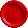 Nicole Fantini Ideal Dining 10 Inches Disposable Red Plastic plates Good to use in Microwave : 300 Count view 1