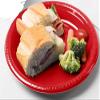Nicole Fantini Ideal Dining 10 Inches Disposable Red Plastic plates Good to use in Microwave : 300 Count view 2