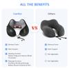 COMFIER Travel Neck Pillow Massager,Memory Foam Neck Pillow,Vibration Neck Massage Pillow with Heat for Pain Relief,Head Support Cervical Pillow for Airplane,Car Office, for Dad view 2