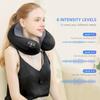 COMFIER Travel Neck Pillow Massager,Memory Foam Neck Pillow,Vibration Neck Massage Pillow with Heat for Pain Relief,Head Support Cervical Pillow for Airplane,Car Office, for Dad view 3