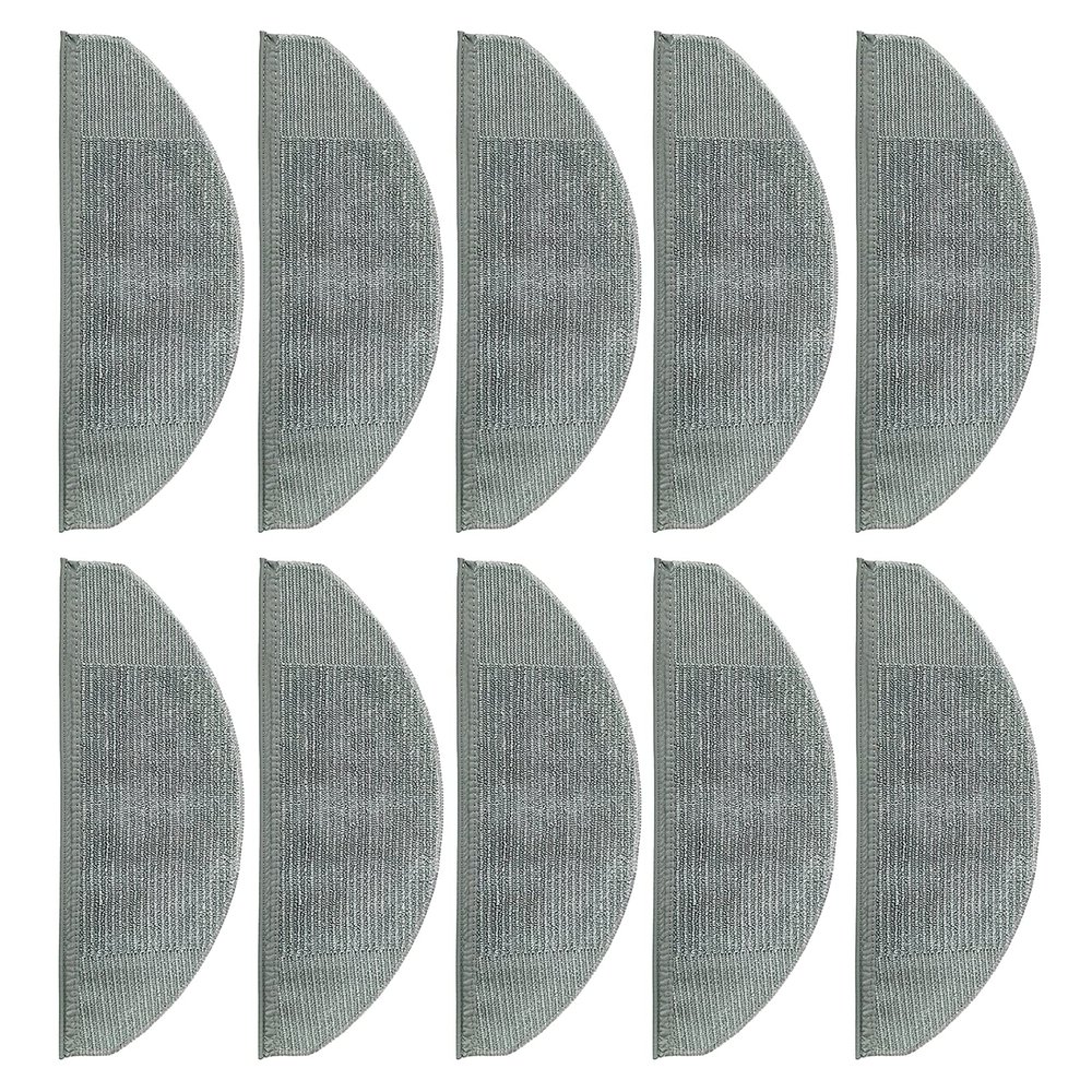 10PCS Disposable Mop Cloth for Vacuum Cleaner Parts of Eufy X8, Rag Replacement Washable Mop Pad Mop Rag Floor Cleaning Supplies(Gray)