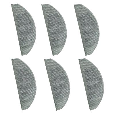 6PCS Disposable Mop Cloth for Vacuum Cleaner Parts of Eufy X8, Rag Replacement Washable Mop Pad Mop Rag Floor Cleaning Supplies(Gray)
