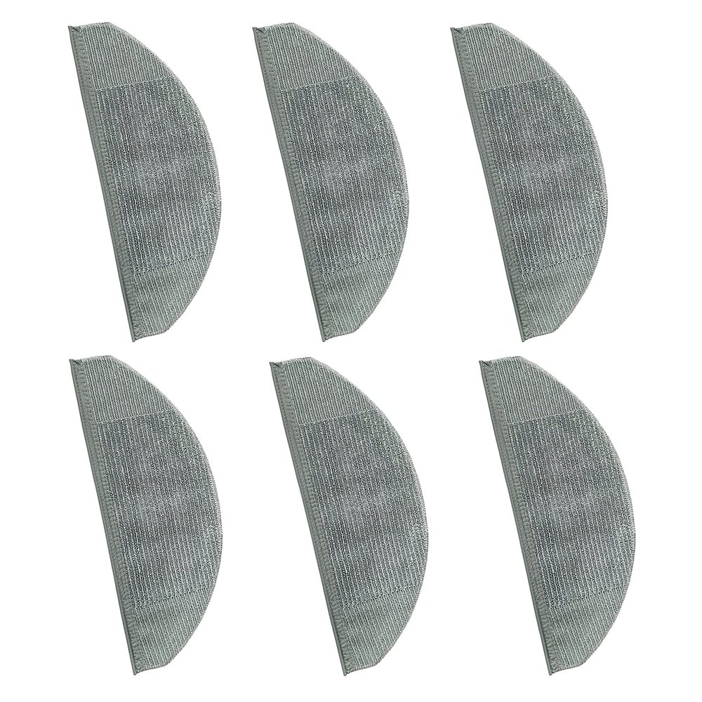 6PCS Disposable Mop Cloth for Vacuum Cleaner Parts of Eufy X8, Rag Replacement Washable Mop Pad Mop Rag Floor Cleaning Supplies(Gray)