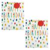 Hallmark Birthday Gift Bag Bundle - 2 Large Gift Bags in 1 Bright Colourful Design view 4