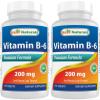 Best Naturals Vitamin b6 200mg for Adults, 120 Tablets (120 Count (Pack of 2)) view 1