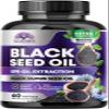 Black Seed Oil Capsules 1000mg with Thymoquinone - Pure Nigella Sativa for Skin Health & Immune Support, 100% Blackseed Oil, Amazing Extraction Above Cold Pressed Black Cumin Seed - 60 Softgels view 1