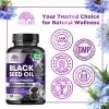 Black Seed Oil Capsules 1000mg with Thymoquinone - Pure Nigella Sativa for Skin Health & Immune Support, 100% Blackseed Oil, Amazing Extraction Above Cold Pressed Black Cumin Seed - 60 Softgels view 4