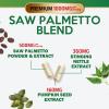 Saw Palmetto for Men 1000MG - 3X Strength Prostate Health Supplements for Men's Health Support - with Stinging Nettle and Pumpkin Seed Extract - Prostate Urinary & Hair Health Support - 60 Capsules view 3