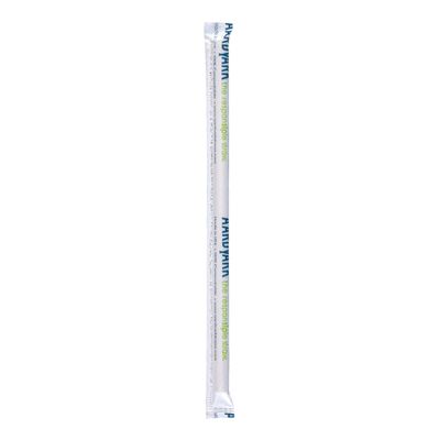 Hoffmaster 8.5" Aardvark White Wrapped Colossal Paper Straws 1200 ct.