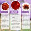 Heray Saffron, Premium Afghani Safron Threads (Super Negin Quality A+) Fresh Pure All Red Thread Zafron Spice for Bouillabaisse Risotto, Paella, Tea's, And More Recipes, 1 Gram Square Glass Jar view 2