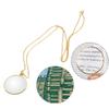 5X Necklace Magnifier Glass for Reading, Jewelers Magnifying Glasss Necklace for Women, 18.1 Inch Long Magnifying Glass Pendant, for Ladies Mom Elderly Gift Library Reading Jewelry Needlework (Gold) view 2