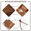 1pc Mini Natural Palm Broom Classic Household Cleaning Brush for Desktop Use Brown Bristles for Tea Ceremony and Multi-Surface Sweeping view 3