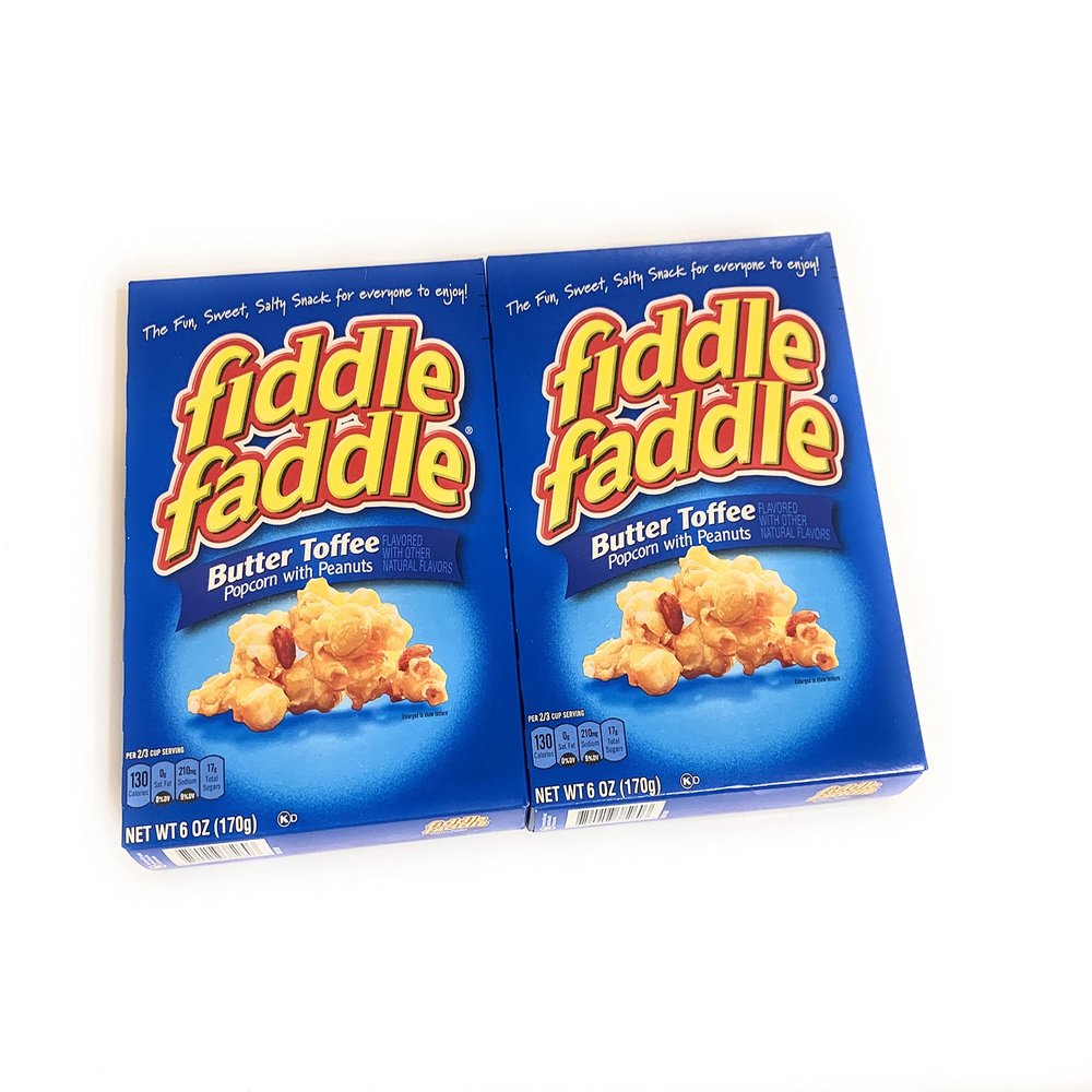 Fiddle Faddle Butter Toffee Popcorn with Peanuts - 2 pack