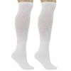 AWS/American Made 6 Pairs White Over the Calf Diabetic Relief Socks for Men with Non-Binding Top (Sock Size 9-11) view 2