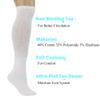 AWS/American Made 6 Pairs White Over the Calf Diabetic Relief Socks for Men with Non-Binding Top (Sock Size 9-11) view 4
