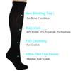 AWS/American Made Men's Diabetic Knee High Socks 6 Pairs Non-Binding Cushioned Breathable for Swelling (Sizes 9-11,Black) view 3