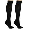 AWS/American Made Men's Diabetic Knee High Socks 6 Pairs Non-Binding Cushioned Breathable for Swelling (Sizes 9-11,Black) view 4