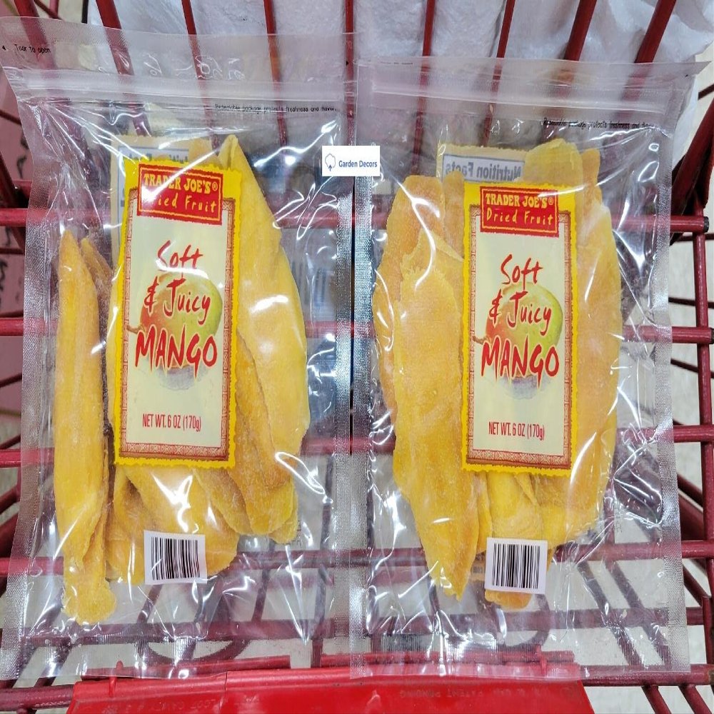 Trader Joes Dried Fruit Soft & Juicy Mango 6oz 170g (Two Bags)