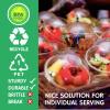 12 oz Clear Plastic Parfait Cups with Dome Lids (NO HOLE) & Sporks, (50 Sets) Disposable Plastic Cups/Bowls for Cereal Parfait, Pudding, Snacks, Ice Cream, Yogurt, Dessert, On The Go Fruit Cup view 3