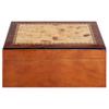 Humidor Supreme Desktop Cigar Handcrafted Bubinga Wood Mapa Burl Decorative Maple Inlay Glass Hygrometer Spanish Cedar Tray, Holds 50-85 Cigars (Pristina) view 4