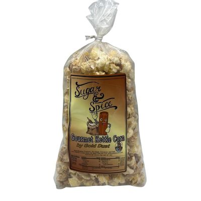 Gold Dust Kettle Corn | Cinnamon and Sugar Kettle Corn | Cinnamon Toast Flavor | Sweet and Salty | Non GMO | Gluten Free | Fresh Popped Popcorn | Nebraska Popcorn | 2 oz bag | 4 Pack