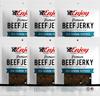 Enjoy Old Fashion Peppered Beef Jerky 3 oz (Pack of 6) | Traditional Style | High Protein | Low Fat | Zero Trans Fat | No Preservatives | No MSG | No Nitrites | USA Made | Resealable Bags view 1