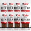 Enjoy Hot Beef Jerky 8 oz (Pack of 8) | Traditional Style | High Protein | Low Fat | Zero Trans Fat | No Preservatives | No MSG | No Nitrites | USA Made | Resealable Bags view 1