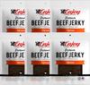 Enjoy Teriyaki Beef Jerky 3 oz (Pack of 6) | Traditional Style | High Protein | Low Fat | Zero Trans Fat | No Preservatives | No MSG | No Nitrites | USA Made | Resealable Bags view 1