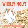 Wholly Moly! Oat Bran, Instant Oatmeal, Original 400g*1 Pack, High Fiber, No Sugar Added, All Natural, Vegan Friendly view 4