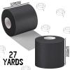 24 Pieces Foam Underwrap Tape Sports Prewrap Athletic Tape Foam Pre Wrap for Ankles Wrists Hands and Knees(Black) view 2