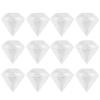 12 pcs Candy Boxes, Plastic Diamond Shape Box Valentine Candy Box Transparent Gift Box Wedding Party Supplies view 1