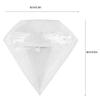 12 pcs Candy Boxes, Plastic Diamond Shape Box Valentine Candy Box Transparent Gift Box Wedding Party Supplies view 3