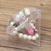 12 pcs Candy Boxes, Plastic Diamond Shape Box Valentine Candy Box Transparent Gift Box Wedding Party Supplies view 4