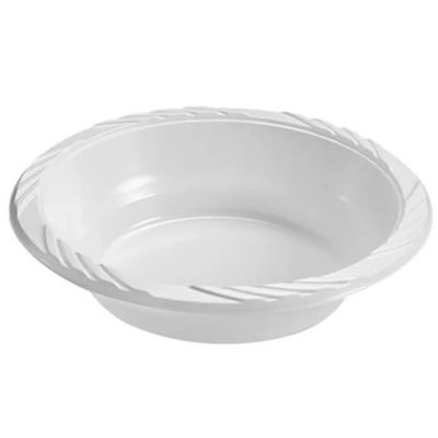 Nicole Fantini 18oz Medium Weight Disposable White Plastic Soup Bowls : Perfect for home, offices, parties, restaurants, and hotels : 200CT
