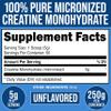 Bucked Up Pure Micronized Creatine Monohydrate for Women and Men - Easy to Mix and Unflavored - 5G Per Serving - 50 Servings - 250 Grams Per Container view 2
