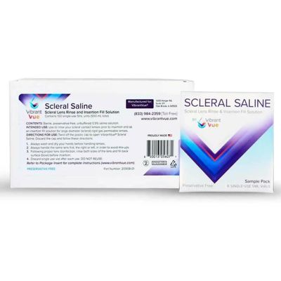 Visualeyewear VibrantVue - Scleral Saline - Scleral Lens Rinse and Insertion Solution