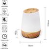 Feilx Essential Oil Diffuser 500ML Air Humidifier 7 Color LED Light Ultrasonic Cool Mist Maker Aroma Diffuser (Color : A) view 2