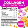Collagen Gummies with 2500mcg Biotin - Complete Collagen Supplement with Hydrolyzed Peptides Type I & III, Biotin, Zinc, & Vitamin C - Hair, Skin, & Nail Growth Support for Women & Men - 120 Gummies view 2