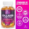 Collagen Gummies with 2500mcg Biotin - Complete Collagen Supplement with Hydrolyzed Peptides Type I & III, Biotin, Zinc, & Vitamin C - Hair, Skin, & Nail Growth Support for Women & Men - 120 Gummies view 4