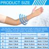 Coume 2 Pairs Elderly Skin Protection Sleeves Arm Protector for Thin Skin Bruising for Men Women(Elegant Style,Large) view 2